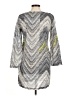 Echo Chevron-herringbone Gray Casual Dress Size M - photo 2