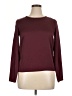 Club Monaco 100% Polyester Burgundy Long Sleeve Top Size XL (estimated) - photo 1