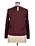 Club Monaco 100% Polyester Burgundy Long Sleeve Top Size XL (estimated) - photo 2