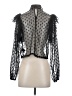 NSR 100% Polyester Black Long Sleeve Blouse Size S - photo 2