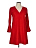 Alice + Olivia 100% Polyester Solid Red Casual Dress Size L (estimated) - photo 1