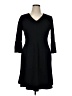 IMAN Solid Black Casual Dress Size XL - photo 1