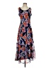 Jones Studio 100% Polyester Paisley Blue Casual Dress Size 2 - photo 1