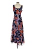 Jones Studio 100% Polyester Paisley Blue Casual Dress Size 2 - photo 2