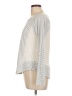 Mia + Tess Silver Long Sleeve Top Size L - photo 5