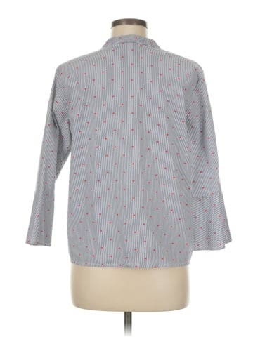 Jones New York Signature 3/4 Sleeve Button-Down Shirt (view 2)