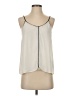 Lily Black 100% Polyester Ivory Sleeveless Blouse Size S - photo 1