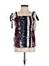 Armani Exchange 100% Polyester Silver Black Sleeveless Top Size XS - photo 1