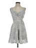 Shein 100% Polyester Animal Print Silver White Cocktail Dress Size S - photo 1