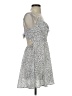 Shein 100% Polyester Animal Print Silver White Cocktail Dress Size S - photo 4