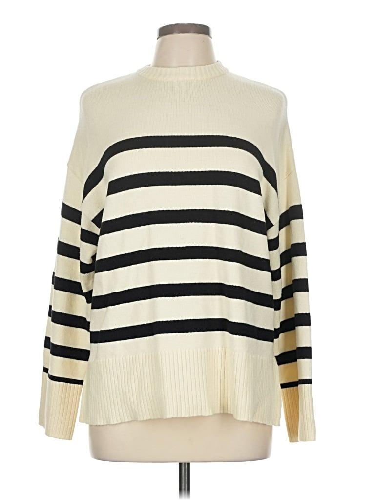 Pre-owned Commense Turtleneck Sweater In White