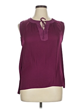 Sweet Grey Sleeveless Blouse