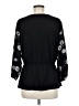 Deletta 100% Rayon Black 3/4 Sleeve Blouse Size M - photo 2