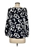 J.Crew 365 100% Polyester Black 3/4 Sleeve Blouse Size 6 - photo 2