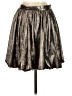 Madewell 100% Polyester Metallic Silver Formal Skirt Size 00 - photo 2