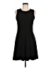 Veronica M. Solid Black Casual Dress Size M - photo 1