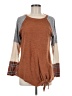 She + Sky Brown Pullover Sweater Size M - photo 1