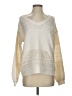 Unbranded 100% Polyester Chevron-herringbone Ivory Pullover Sweater Size S - photo 1