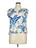 Cupio 100% Rayon Blue Sleeveless Blouse Size XL - photo 1
