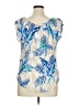 Cupio 100% Rayon Blue Sleeveless Blouse Size XL - photo 2