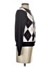 Lands' End 100% Baumwolle Argyle Black Cardigan Size XS - photo 4