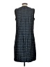 Ann Taylor 100% Polyester Houndstooth Blue Casual Dress Size 2 - photo 2