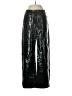 ROTATE 100% Polyurethane Metallic Black Casual Pants Size 4 - photo 1