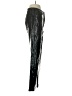 ROTATE 100% Polyurethane Metallic Black Casual Pants Size 4 - photo 4