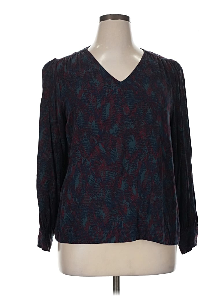 Pre-owned Downeast 3/4 Sleeve Blouse In Teal