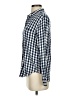 Levi's Checkered-gingham Blue Long Sleeve Button-Down Shirt Size S - photo 5