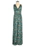 ASTR The Label 100% Polyester Print Teal Jumpsuit Size XS - photo 1