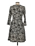 Tommy Hilfiger Paisley Gray Casual Dress Size 2 - photo 2