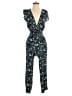 Ann Taylor LOFT 100% Viscose Paisley Blue Jumpsuit Size S - photo 1