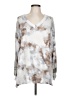 White Birch Silver Pullover Sweater Size L - photo 1