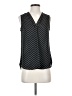 Vince Camuto 100% Polyester Polka Dots Black Sleeveless Blouse Size XS - photo 1