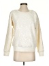 Ann Taylor 100% Polyester Metallic Ivory Sweatshirt Size S - photo 1