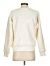 Ann Taylor 100% Polyester Metallic Ivory Sweatshirt Size S - photo 2