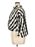 River Island Checkered-gingham Black 3/4 Sleeve Blouse Size 14 - photo 5