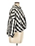 River Island Checkered-gingham Black 3/4 Sleeve Blouse Size 14 - photo 4