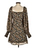 Le Lis 100% Polyester Floral Black Brown Casual Dress Size S - photo 2
