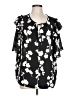 Ann Taylor Black Short Sleeve Blouse Size L - photo 1