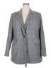 ELOQUII Plaid Gray Blazer Size 18 - photo 1