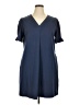 Ofeefan Solid Blue Casual Dress Size XL - photo 1