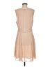 H&M 100% Polyester Solid Tan Cocktail Dress Size M (estimated) - photo 2