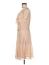 H&M 100% Polyester Solid Tan Cocktail Dress Size M (estimated) - photo 5