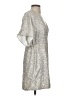 Saylor 100% Polyester Metallic Silver Cocktail Dress Size XS - photo 4