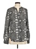 Sanctuary 100% Polyester Paisley Gray Long Sleeve Blouse Size M - photo 1