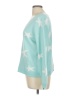 Jun & Ivy 100% Acrylic Stars Teal Pullover Sweater Size M - photo 5