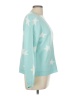 Jun & Ivy 100% Acrylic Stars Teal Pullover Sweater Size M - photo 4