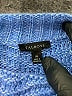 Talbots Chevron-herringbone Blue Turtleneck Sweater Size XS - photo 7